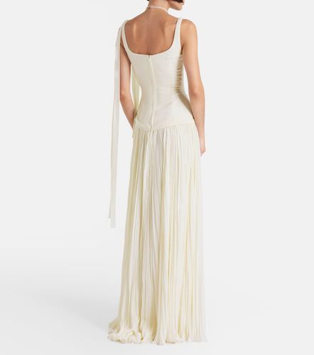 Robe longue de mariée Ana en crêpe - Marmar Halim - Modalova
