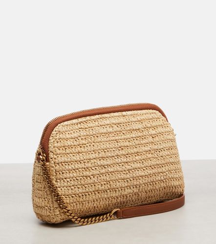 Sac Gaby en raphia et cuir - Saint Laurent - Modalova