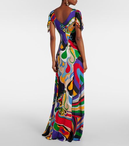 Robe longue Orchidee and Iride en jersey - Pucci - Modalova