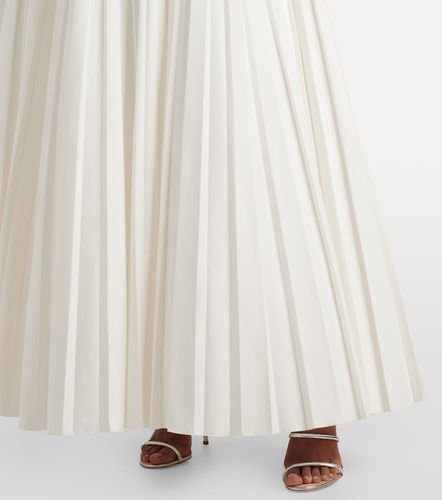 Robe longue en coton à volants - Giambattista Valli - Modalova