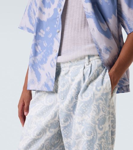 Pantalon ample imprimé en coton mélangé - Commas - Modalova