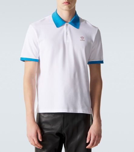 Versace Polo en coton à logo - Versace - Modalova