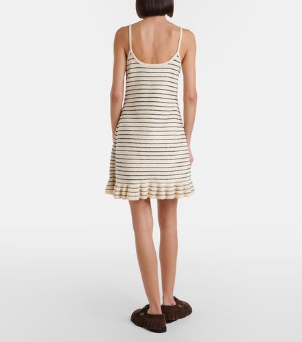 Robe rayée en coton mélangé - JW Anderson - Modalova