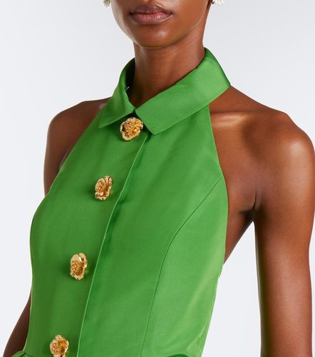 Robe longue en soie à ornements - Carolina Herrera - Modalova