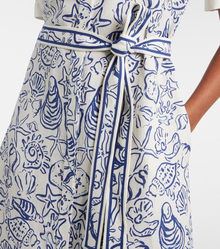 Robe chemise Audria en lin mélangé à imprimé - Simkhai - Modalova