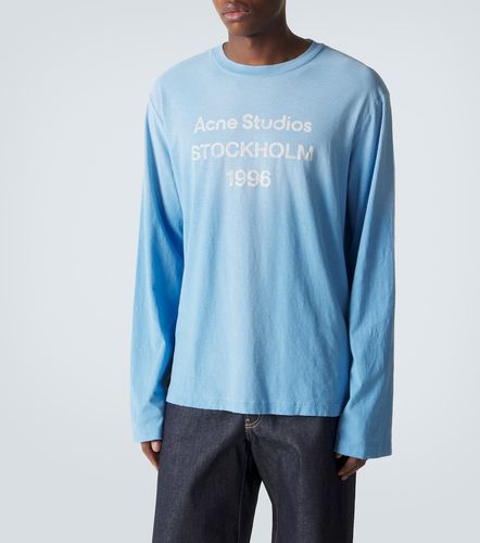 T-shirt en coton mélangé à logo - Acne Studios - Modalova