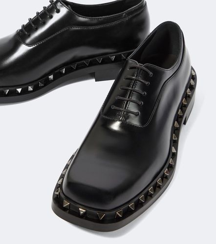 Richelieu Rockstud en cuir - Valentino Garavani - Modalova