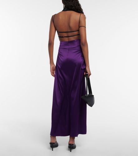 Jupe longue asymétrique en soie - Didu - Modalova
