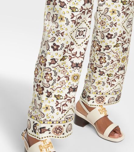 Pantalon ample imprimé en soie - Tory Burch - Modalova