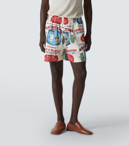 Bode Short en coton imprimé - Bode - Modalova