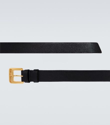 Miu Miu Ceinture en cuir à logo - Miu Miu - Modalova
