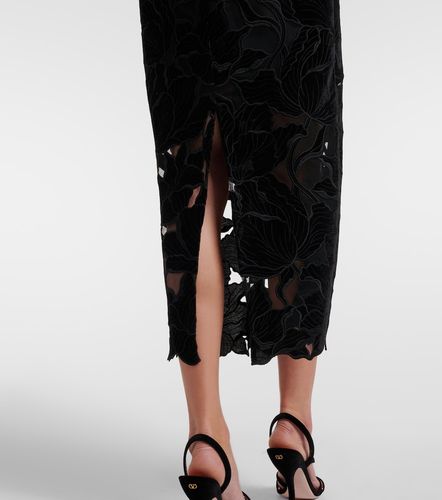 Robe de cocktail en velours et tulle - Erdem - Modalova