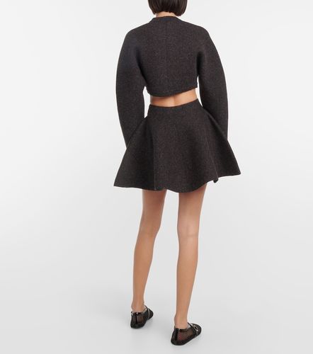 Alaïa Mini-jupe en laine mélangée - Alaia - Modalova