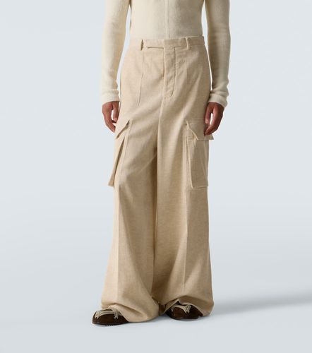 Pantalon cargo Fire Banks en coton et lin - Rick Owens - Modalova