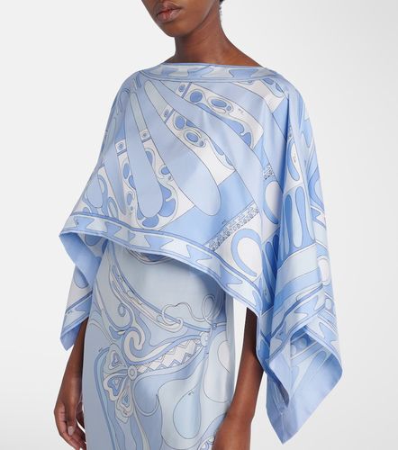 Robe longue et cape Orchidee Soleil en soie - Pucci - Modalova