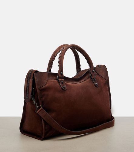 Sac Le City Medium en daim - Balenciaga - Modalova