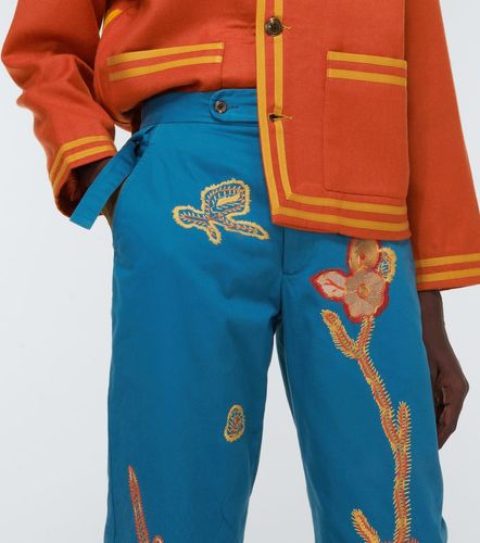 Bode Pantalon Bell Flower en coton - Bode - Modalova