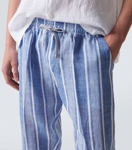 Fedeli Pantalon droit rayé en lin - Fedeli - Modalova