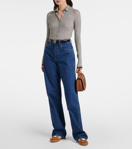 Baskets Interlocking G en toile GG et daim - Gucci - Modalova