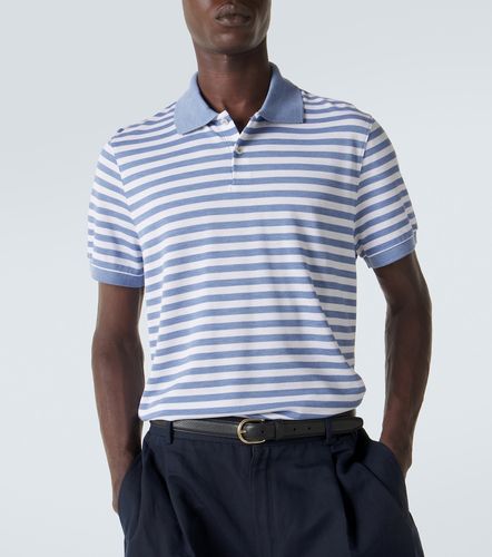 Polo en soie et coton à rayures - Dunhill - Modalova