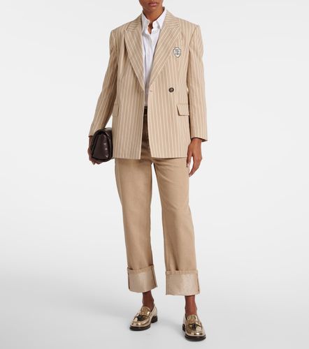 Mocassins en cuir métallisé - Brunello Cucinelli - Modalova