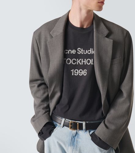 T-shirt en coton mélangé à logo - Acne Studios - Modalova