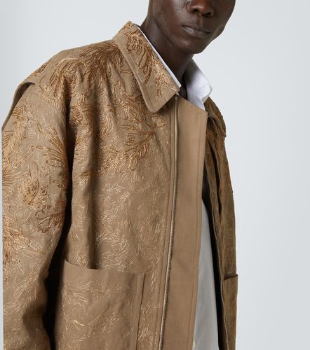 Veste en coton à fleurs - Dries Van Noten - Modalova