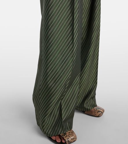 Pantalon ample rayé à taille haute - Dries Van Noten - Modalova