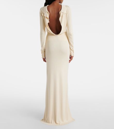 Robe longue Elowen en soie mélangée - Aya Muse - Modalova