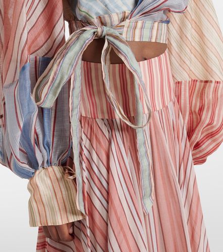 Blouse Rebellion rayée en lin et soie - Zimmermann - Modalova