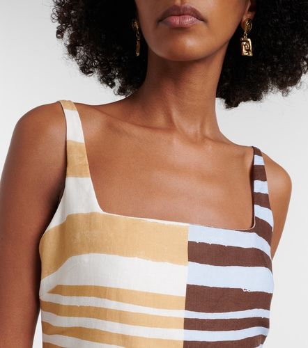Robe Siela rayée en lin - Cala de la Cruz - Modalova