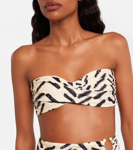 Haut de bikini bandeau à imprimé - Johanna Ortiz - Modalova
