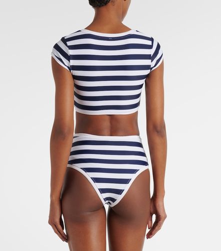 Culotte de bikini Grace rayée à taille haute - Same - Modalova