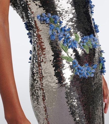 Robe longue bustier à sequins - Monique Lhuillier - Modalova