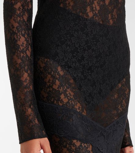 Robe de cocktail en dentelle à fleurs - The Attico - Modalova