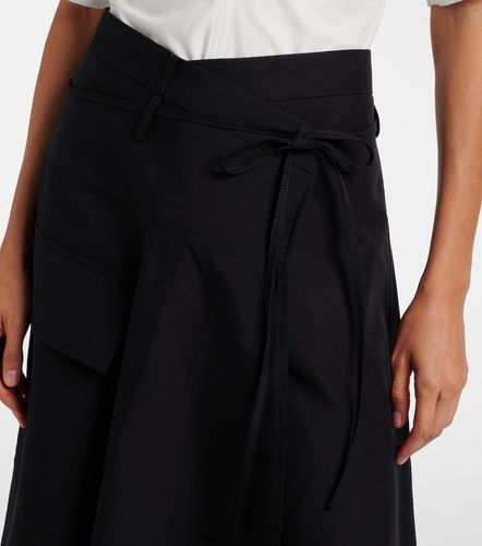 Jupe midi asymétrique en coton - Bottega Veneta - Modalova