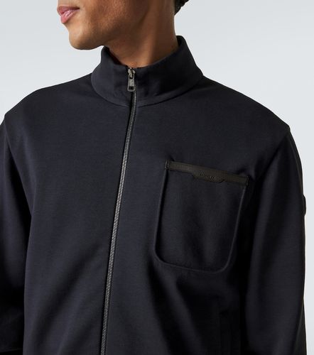 Pull zippé en coton mélangé - Moncler - Modalova