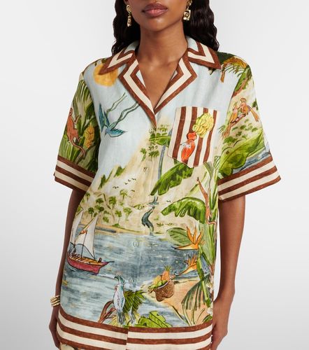 Alémais Chemise Toucan Tango imprimée en lin - Alemais - Modalova