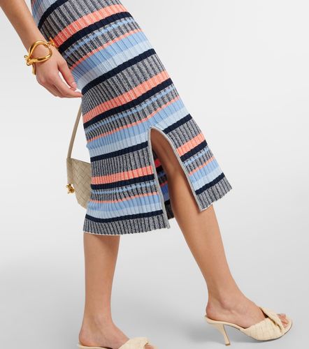 Robe midi Fabiana en maille côtelée - Veronica Beard - Modalova