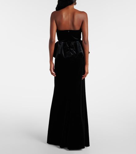 Robe longue en velours - Self-Portrait - Modalova
