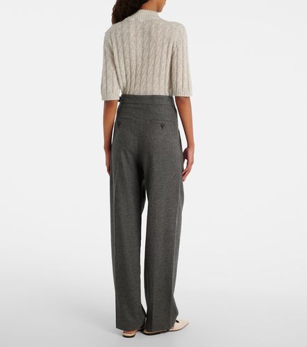 Pantalon ample en laine et cachemire - Brunello Cucinelli - Modalova