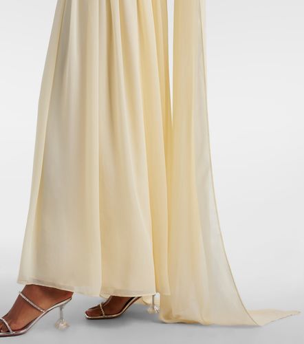 Robe longue en georgette - Self-Portrait - Modalova