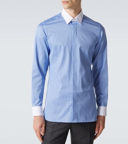 Chemise rayée en satin de coton - Tom Ford - Modalova
