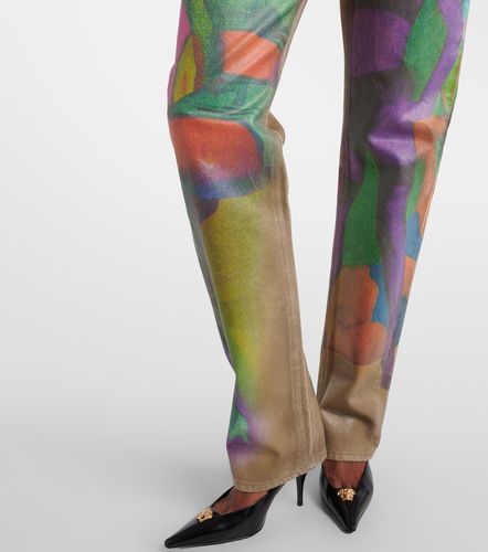 Versace Jean droit imprimé - Versace - Modalova