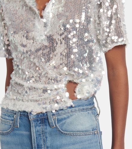 Polo semi-transparent à sequins - Christopher Esber - Modalova