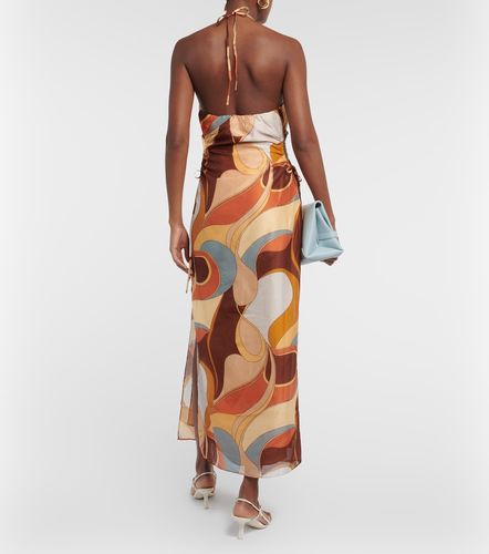 Robe midi imprimée en coton et soie - SIR - Modalova