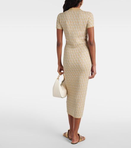 Robe midi Toile Iconographe en jacquard lamé - Valentino - Modalova