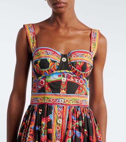 Robe midi Carretto en coton - Dolce&Gabbana - Modalova