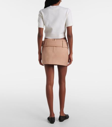 Mini-jupe en coton à ceinture - Patou - Modalova