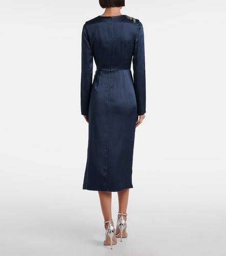 Robe de cocktail en satin à cristaux - Erdem - Modalova